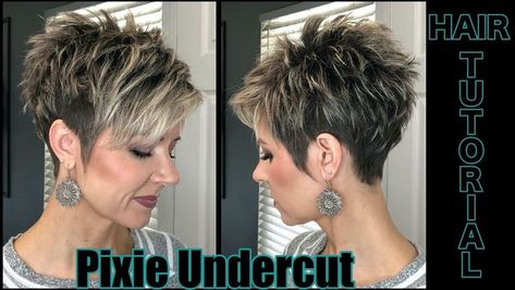 15 Sharalees Box Of Chocolates Haircut - Short Hairstyle Trends - The ... Short Undercuts For Thick Hair, Pixie Haircut With Undercut For Women, Undercut Pixie Edgy Over 50, Short Hair Pixie Undercut, Under Cut Pixie, Pixie Undercut Hairstyles, Edgy Pixie Haircuts Undercut, Pixie Tutorial, Layered Pixie Haircuts