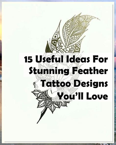 Discover 15 useful ideas for stunning feather tattoo designs you'll love! Whether you're seeking a delicate touch or a bold statement, our curated collection showcases a variety of styles, from minimalist to intricate. Explore the meanings behind feather tattoos and find inspiration for your next ink. Transform your vision into reality with these captivating designs that celebrate freedom, beauty, and individuality. Your perfect feather tattoo awaits! Feather Tattoo Design, Stylish Tattoo, Useful Ideas, Feather Tattoo, What's Your Style, Feather Tattoos, Beautiful Tattoos, Tattoo Design, Tattoo Artists