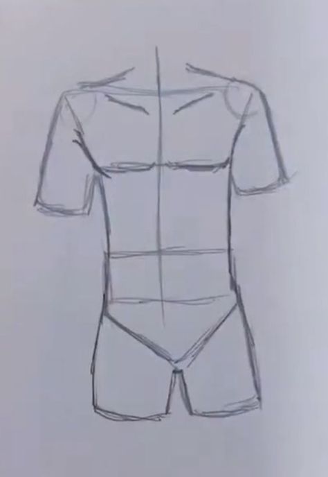 Easy Male Body Drawing, How To Draw Males Bodies, Drawing Male Anatomy, Paint Smudge, Body Bases, Male Body Drawing, Drawing Anime Bodies, Body Tutorial, Sketchbook Sketches