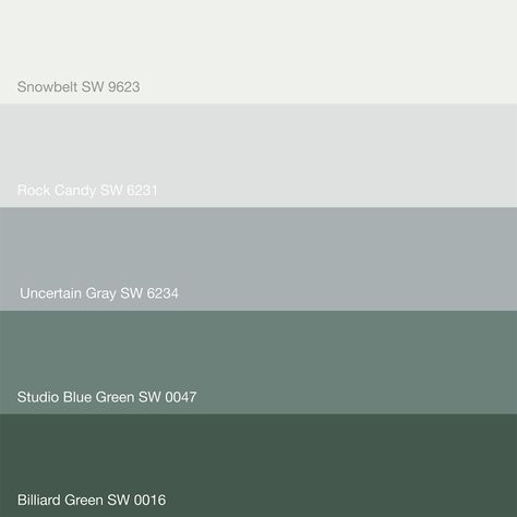 Color In Review: Rock Candy SW 6231 - Gray Decor - Design to Five Light Green And Grey Color Palette, Gray And Green Paint Schemes, Grey Green Blue Paint Color, Green Grey Pallet, Grey Green Color Scheme, Green And Gray Color Palette Living Room, Green Paint Color Schemes, Gray And Green Palette, Color Palette Gray Green