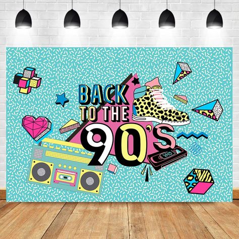 90s Party Ideas, 90s Party Decorations, Back To The 90's, 30th Birthday Themes, 90s Theme Party, 90s Theme, Retro Radio, 90s Party, Studio Props