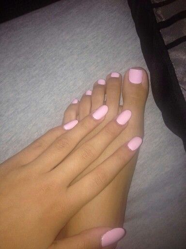 Baby Pink Nails Acrylic, Pink Toe Nails, Baby Pink Nails, Acrylic Toes, Toe Nail Color, Light Pink Nails, Cute Toe Nails, Manicure Y Pedicure, Pedicures