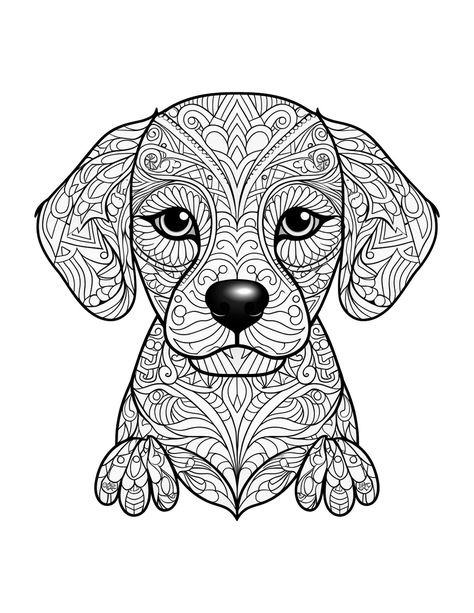 Mom Coloring Pages, Dog Coloring Book, Top Dog Breeds, Love Coloring Pages, Doodle Lettering, Dog Images, Dog Tattoos, Zentangle Art, Animal Coloring Pages