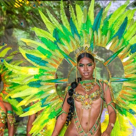 Miss Jamaica World 2022 on Instagram: "In honour of Carnival week in Jamaica 🥳 Lemme take you guys back to when I did my last band launch with @genxsjamaica in 2022, where I modeled Jewel of the Jungle, which incidentally became the first costume to be sold out for that year 🤭  Meet me on the road on Sunday with the baddest band @genxsjamaica 🔥🔥🙌  #carnivalinjamaica #throwback" Miss Jamaica, Jamaica Carnival, Caribbean Carnival Costumes, Carnival Inspiration, Guys Back, Caribbean Carnival, The Baddest, Caribbean Island, Unique Faces