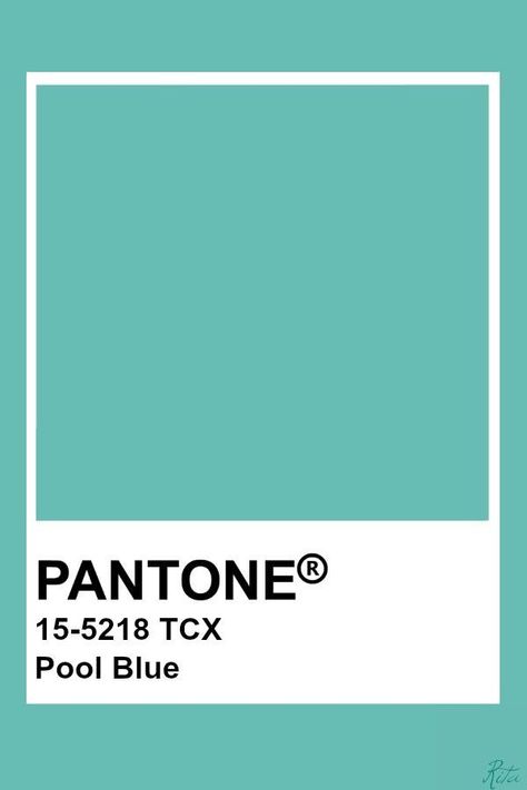 Turquoise Pantone Color, Pool Blue Color Palette, Pool Color Palette, Teal Pantone, Pantone Azul, Pantone Verde, Pantone Tcx, Pantone Green, Verde Aqua