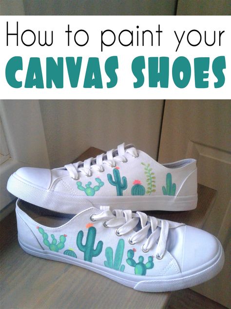 How to turn you basic white canvas shoes into some fun shoes in any theme!  #canvas #shoes #paint #diycrafts Painted Vans Diy Easy, Paint Canvas Shoes, Shoe Doodles, Painted Shoes Diy Easy, Drawing On Shoes, Canvas Shoes Diy, Doodle Shoes, Paint Shoes, Decorating Shoes