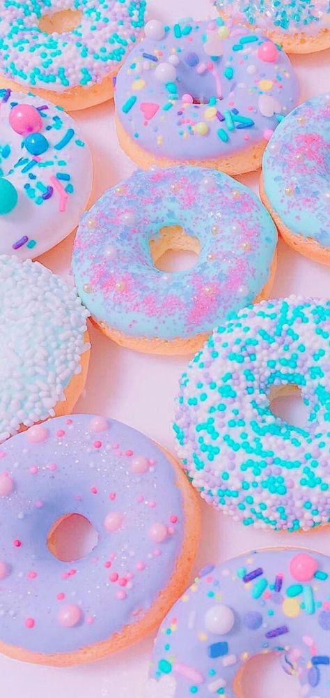 Donuts Aesthetic Wallpaper, Candyland Aesthetic, Donuts Aesthetic, Candyland Cake, Cute Donuts, Crate Paper, Cute Desserts, Pretty Pastel, Candy Recipes