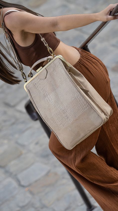 Cool tones for summer with Laflore Paris. Laflore Paris, French Chic Fashion, Convertible Backpack Purse, Convertible Backpack, French Chic, Cool Tones, Backpack Purse, Women's Style, Chic Style