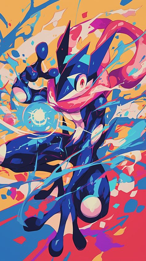 Pokemon Greninja Art, Greninja Art, Greninja Wallpaper, Greninja Pokemon, Ash Greninja, Pokemon Series, 150 Pokemon, Lucario Pokemon, Pikachu Pikachu