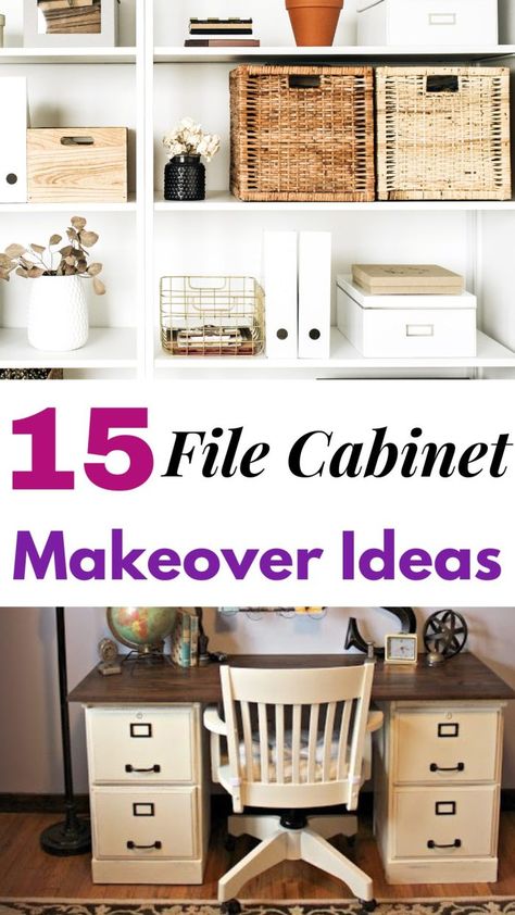 Filing Cabinet Repurpose, Cabinet Makeover Ideas, Homemade Desk, Mini Rv, Wooden File Cabinet, Diy File Cabinet, 4 Drawer File Cabinet, File Cabinet Makeover, File Cabinet Desk