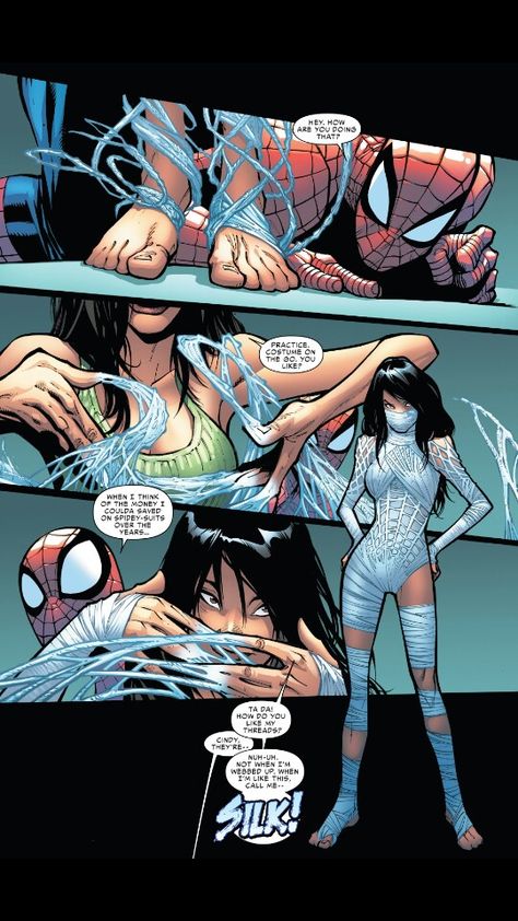 Cindy Moon is SILK Silk Spiderman, Cindy Moon, Silk Marvel, Image Spiderman, Jane Watson, Mary Jane Watson, Spider Girl, Amazing Spider Man, Spiderman Comic