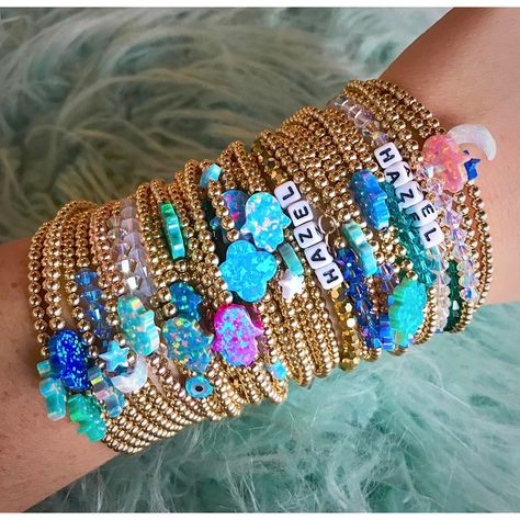 Arm C a n d y 🍬 #hazelboutique #happyfriday #fashion #love #belmar #ramsey #boutique #hazel #hamsa #luck #clover #elephant #goodluck #heart… Hazel Boutique Bracelets, Hazel Boutique, Bracelets Stacked, Gold Bracelets Stacked, Preppy Stuff, Mood Board Inspiration, Gold Bracelets, Get Directions, Bracelet Stack