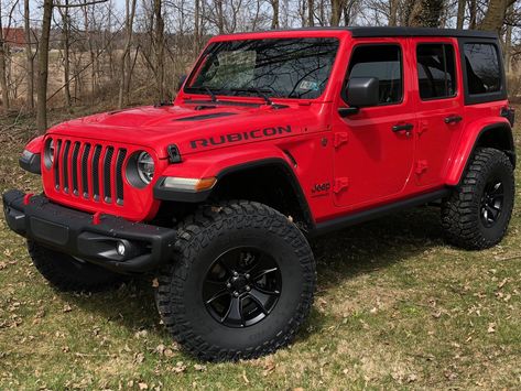 Red Jeep Wrangler Unlimited, Red Jeep Wrangler, Orange Jeep, Black Jeep Wrangler, 4 Door Jeep Wrangler, Range Rover Car, Red Jeep, Custom Jeep Wrangler, Expensive Things