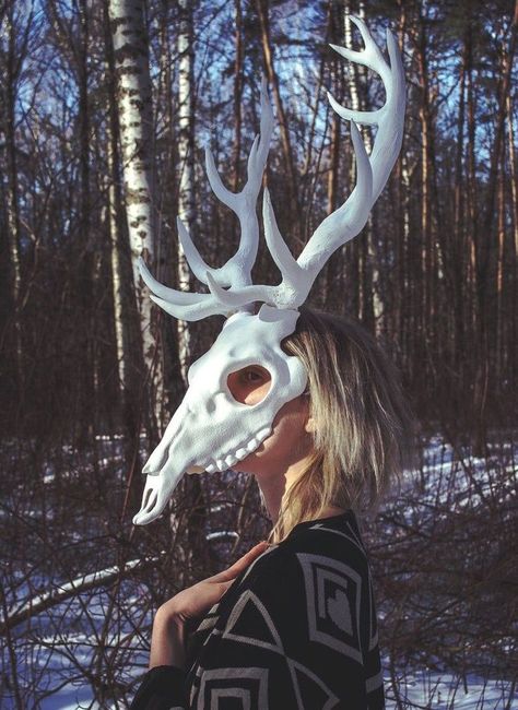 Deer Skull Mask, Deer Mask, Skull Reference, Mask Drawing, Vulture Culture, Deer Skull, Skull Mask, Deer Skulls, Cool Masks