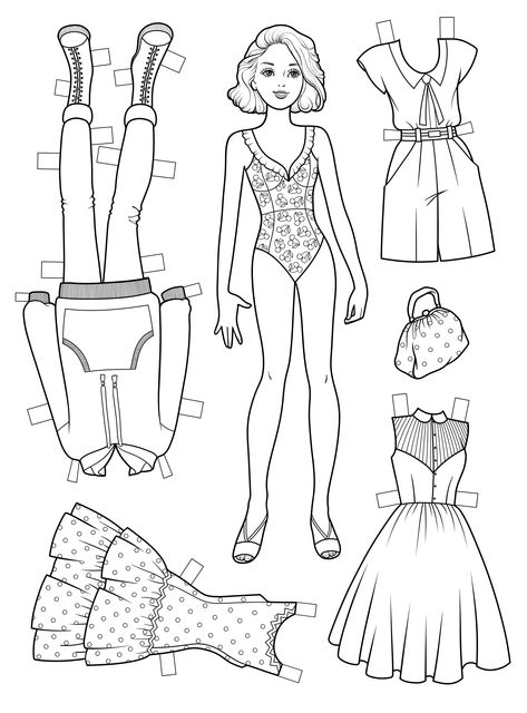 Custom Paper Dolls, Paper Doll Printable Templates, Coloring Drawing, Barbie Paper Dolls, Doll Scenes, Paper Dolls Clothing, Paper Doll Dress, Paper Fashion, Paper Dolls Printable