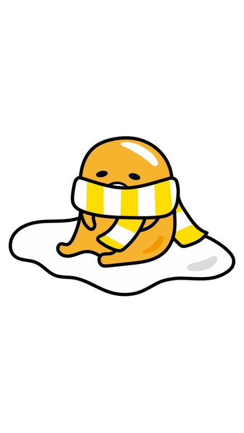 Summer is over, so autumn cold days are getting closer and closer. Our lovely Sanrio character doesn't want to get the flu or some other sickness, so this lazy egg yolk is wearing his favorite... Egg Sanrio Character, Gudetama Party, Gudetama Icon, Lazy Egg Gudetama, Stella Art, Lazy Egg, Kawaii Background, Cute Egg, Diy Canvas Art Painting