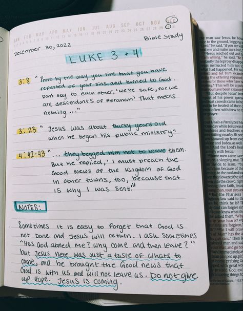 Gospel Of Luke Bible Study, Luke 4 Bible Journaling, Luke Bible Study Notes, Bible Chapters To Read When, Luke Bible Journaling, Luke Bible Study, Luke Chapter 2, Christmas Study, Luke Bible