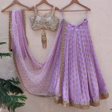 Lavender Lehenga, Embroidered Bustier, Lehenga Choli Designs, Lehenga Choli For Women, Banarasi Lehenga, Choli For Women, Lengha Choli, Ghagra Choli, Designer Lehenga