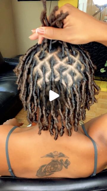 San Diego Locs / Loctician / Loc specialist / dreads / dreadlock on Instagram Diamond Part Starter Locs, Diamond Parting Locs, Starting Locs Natural Hair, Diamond Part Locs, Locs Parting, Diamond Parts Locs, Styles For Starter Locs, Locs With Curls At The End, Locs Protective Styles