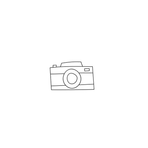 Simple Camera Tattoo Design, Camera Sketch Drawings, Camera Sketch Simple, Camera Drawing Simple, Camera Line Art, Camera Outline, Camera Sketch, Camera Doodle, Camera Tattoo Design