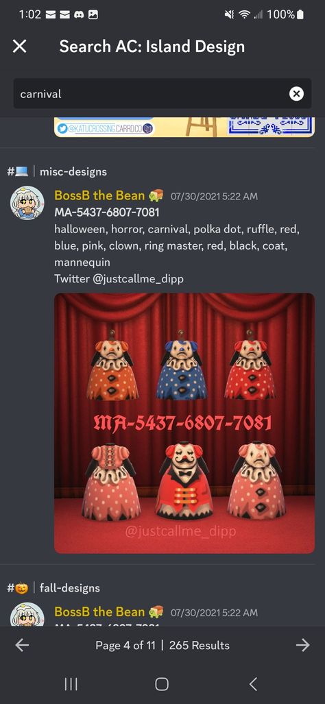 Horror Animal Crossing Codes, Clown Acnh Codes, Acnh Codes Horror, Clown Animal Crossing, Acnh Haunted Carnival, Acnh Circus, Horror Acnh, Animal Crossing Spooky Carnival, Scary Carnival