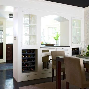 Wine Room Divider - for when we knock out a counter and cabinet area in our kitchen. Half Wall Room Divider, Kitchen Divider, Room Divider Headboard, Small Room Divider, Temporary Room Dividers, Metal Room Divider, Fabric Room Dividers, Portable Room Dividers, Glass Room Divider