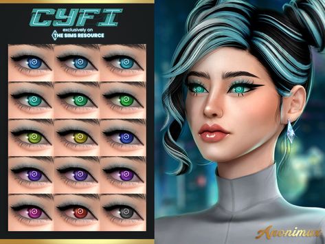 The Sims Resource - CyFi Nana Eyes Nana Eyes, Futuristic Things, Cyberpunk Makeup, Ts4 Mods, Makeup Cc, Sims 4 Cc Makeup, Sims 4 Mm Cc, Sims 4 Body Mods, Sims 4 Mm