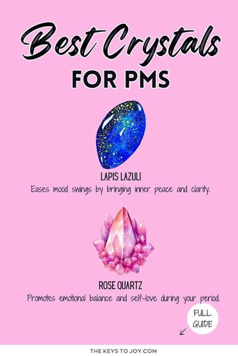 Struggling with period cramps and discomfort? Discover how these 10 powerful crystals can help ease your symptoms and bring balance during your menstrual cycle. From soothing pain to boosting emotional wellness, these crystals offer natural, holistic support for your body. Learn how to incorporate them into your daily routine for optimal results. Learn more on our website; https://thekeystojoy.com Period Cramps Relief, Period Symptoms, Period Cramp Relief, Period Pain Relief, Powerful Crystals, Crystals For Manifestation, Cramps Relief, Best Crystals, Period Cramps