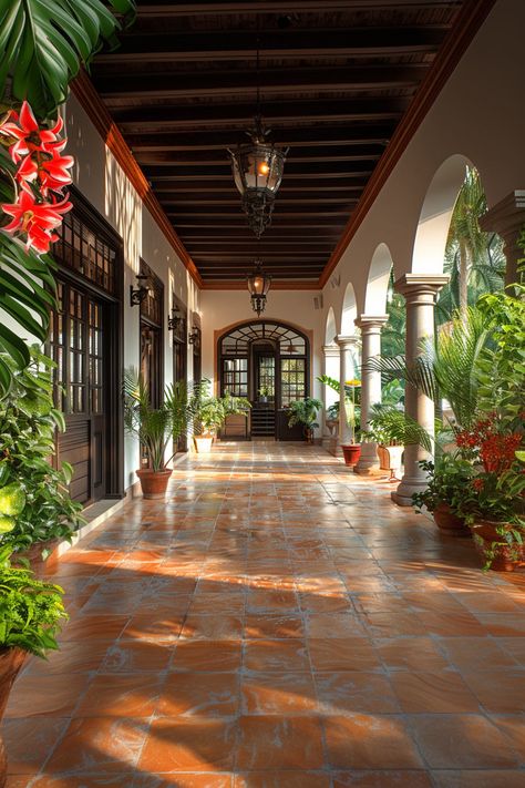 Hacienda Interior, Hacienda Interior Design, Spanish Style Home Interior, Spanish Mediterranean Homes, Interior Design 2024, Spanish Home Interior, Modern Hacienda, Mediterranean Patio, Spanish Colonial Homes