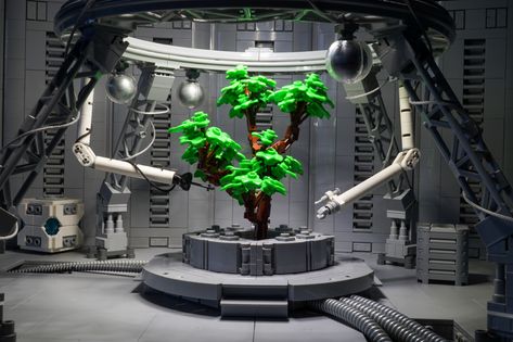 Lego Sci Fi, Lego Tree, Lego Display, Lego Ship, Lego Spaceship, Interesting Story, Amazing Lego Creations, Color Composition, Lego Craft