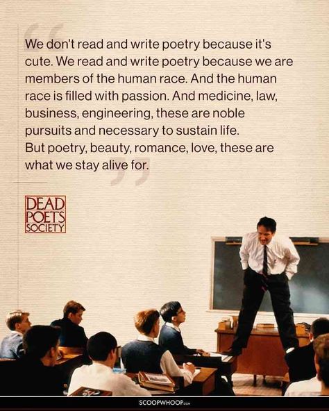 15 Inspiring Dead Poets Society Quotes | 15 Robin Williams 'Dead Poets Society' Dead Poets Society Quotes, Robin Williams Quotes, Sean Leonard, Now Quotes, Society Quotes, Poet Quotes, Secondary Ela, Dead Poets Society, Literature Quotes