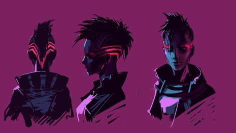 Hairstyles Concept Art, Sci Fi Hairstyles, Major Kusanagi, Space Clothes, Cyberpunk Anime, Cyberpunk Aesthetic, Arte Cyberpunk, Cyberpunk Character, Neo Noir