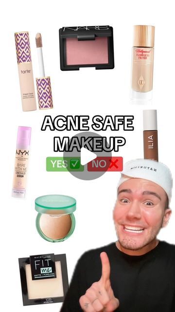 Matt Randon 🧩 on Instagram: "VIRAL ACNE SAFE MAKEUP!😱 (follow for more!💗)  #acne #acneproblems #acnetips #makeupproducts #makeupvideos #makeuptutorials #makeuptransformation #beautyaddict #beautyobsessed" Acne Safe Makeup, Safe Makeup, March 20, Makeup Videos, Follow For More, Beauty Skin, Makeup Tutorial, Acne, Skin Care