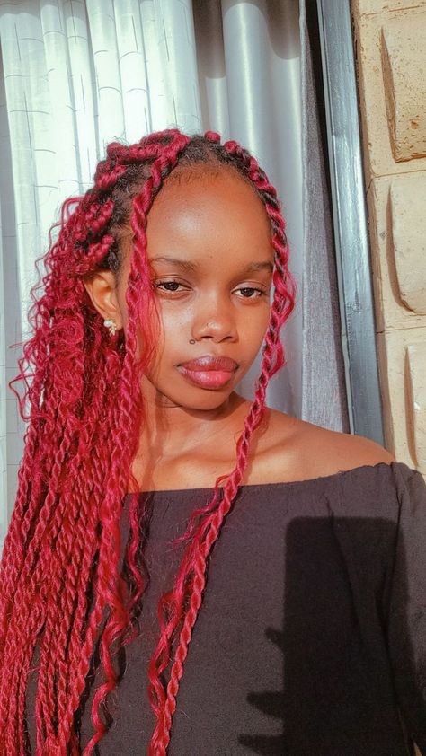 Braids
Red hair
Boho hairstyle
Braid boho twists Maroon Braids, Braids Red Hair, Braids Red, Boho Braided Hairstyles, Hairstyle Braid, Boho Hairstyle, Sister Locs, Boho Twists, Boho Braids