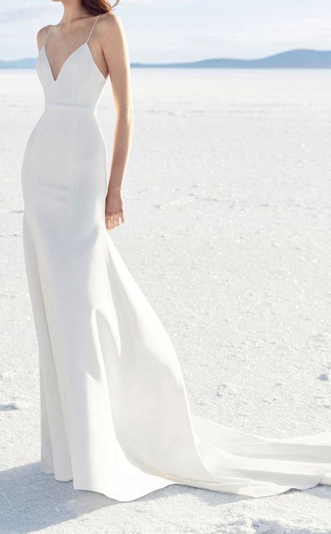 Sleek wedding dress