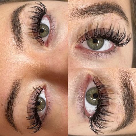 Mascara Effect Lash Extensions, Wispy Wet Lashes, B Curl Eyelash Extensions, Wet Eyelash Extensions Look, Curled Lash Extensions, Squirrel Eyelash Extensions, Wet Mascara Lash Extensions, Cc Curl Lash Extensions, Spiky Lash Extensions