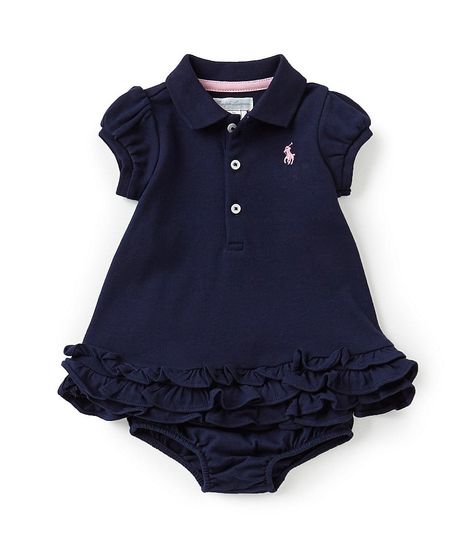 Ralph Lauren Childrenswear Baby Girls 3-24 Months Polo Cupcake Dress Luxury Baby Fashion, Luxury Baby Clothes, Idee Babyshower, Ralph Lauren Baby Girl, Baby Wishlist, Cupcake Dress, Baby Necessities, Luxury Baby