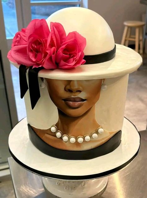 Holiday Cakes Christmas, Africa Cake, Birthday Cake For Husband, Wedding Cake Alternatives, Cake Decorating For Beginners, Christmas Cake Designs, Hat Cake, Elegant Birthday Cakes, Birthday Cakes For Women