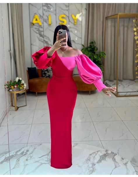 And red fashion dress Homecoming Dinner, Modest Long Dresses, Modest Dresses Fashion, Robes Glamour, Corporate Dress, Classy Gowns, Chic Dress Classy, Look Rose, Classy Outfits For Women