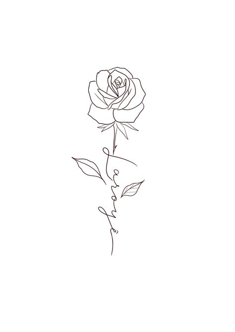 Rose Side Tattoos Women Ribs, Tattoo Entre Sein, Gg Tattoo, Rose Tattoo On Side, Simple Line Tattoo, Side Tattoos Women, Flor Tattoo, French Tattoo, Stunning Tattoos