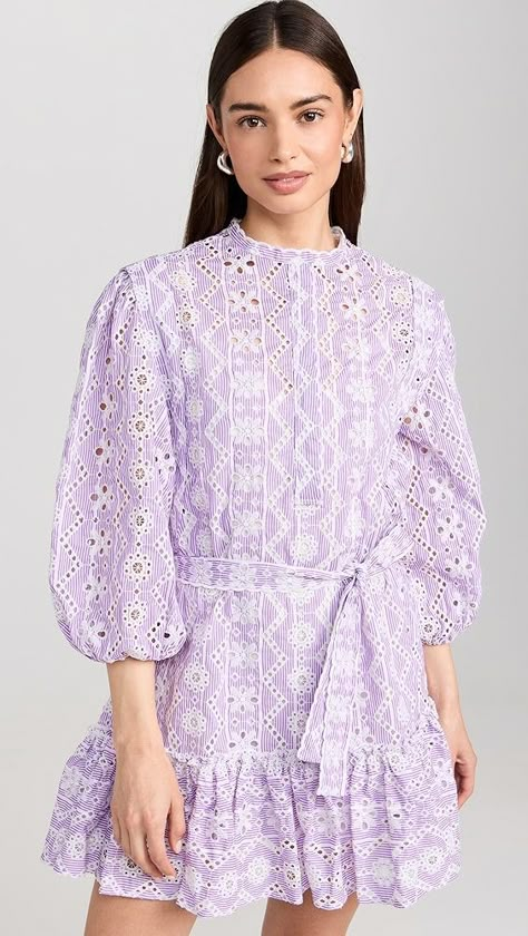 o.p.t Stratford Dress | Shopbop Calypso Dress, Sorority Recruitment Outfits, Rush Outfits, Long Sleeve Embroidered Dress, Recruitment Outfits, Alexis Dress, Emb Designs, Social Dresses, Rush Dresses