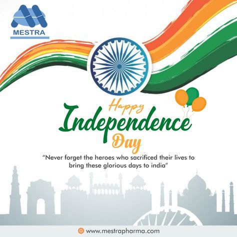 Remember the sacrifice of our freedom fighters that formed this country. Rejoice and celebrate this day with pride. Independence Day greetings sent especially for you and your entire family. Mestra Pharma has greetings for you on this auspicious day. Independence Day Post, Independence Day Greetings, The Sacrifice, Retro Background, Happy Holi, Freedom Fighters, Happy Independence, Social Media Design Graphics, Happy Independence Day