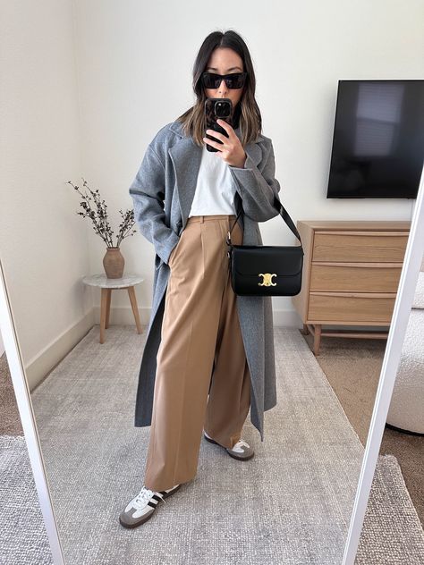 Wide-Fit Pleated Pants curated on LTK Uniqlo Wide Pleated Pants, Uniqlo Pleated Wide Pants, Wide Pleated Pants, Pleated Pants Outfit, Pleated Wide Pants, Wide Pants Outfit, Fall Sunglasses, Uniqlo Pants, Boxy Sweater