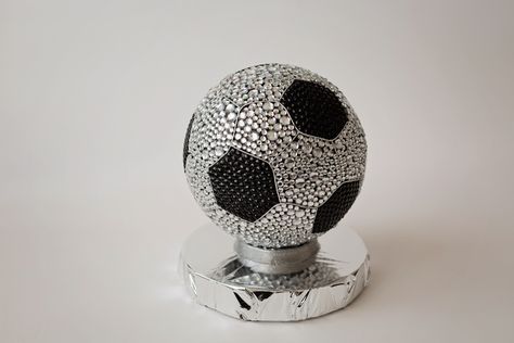 blinged up soccer ball Bedazzled Things, Quince Ideas, Soccer Ball, Quince, Soccer, Good Things, Quick Saves, Football