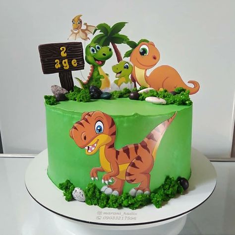 Birthday Cake Dinosaur Boys, Dinosaur Cake Design, Dino Cake Ideas, Dinosaur Cakes For Boys, Pie Pequeño, Dinosaur Cake Ideas, Dinasour Birthday, Dino Birthday Cake, Doll Cake Designs