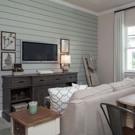 @micamydesign's austere gray living_room project Austere Gray, Home Decor Tv Stand, Grey Painted Rooms, Escape Gray, Grey Farmhouse Living Room, Sherwin Williams Comfort Gray, Home Decor Tv, Paint Pallets, Decor Tv Stand