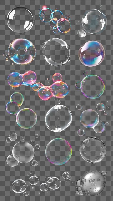 Bubbles Transparent Png, Png Bubbles, Bubbles White Background, Transparent Png Aesthetic, Bubble Overlay, Overlay Stickers, Bubble Background, Overlay Effect, Bubble Png