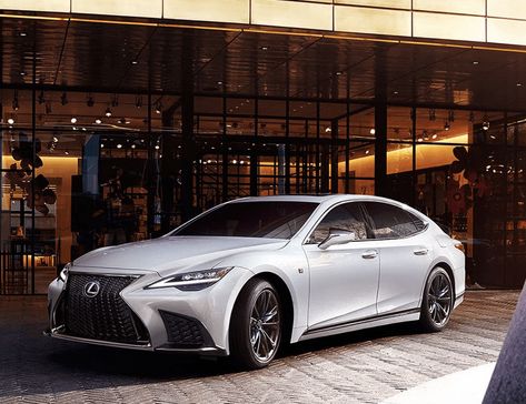 Review of the Lexus LS 500 F Sport. Lexus Ls500 F Sport, Lexus Ls 500 F Sport, Lexus F Sport, Lexus Ls 500, Lexus Sedan, Lexus Ls500, Luxury Auto, Bmw Black, Car List