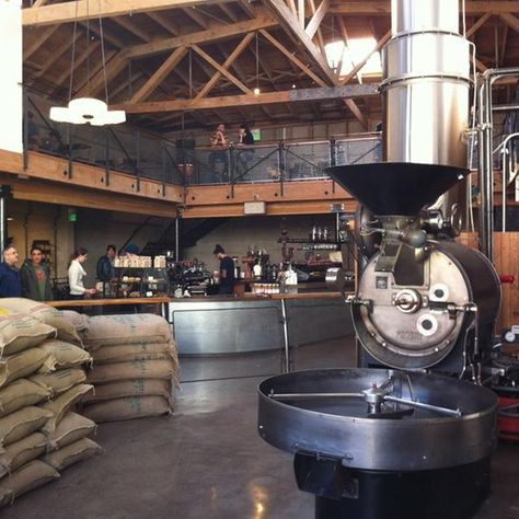 / Sightglass Coffee, Coffee Roasting Room, Organic Coffee Shop, Coffee Factory, Coffee Bean Roasters, Coffee In Bed, Coffee Lab, Coffee Roastery, Industrial Coffee