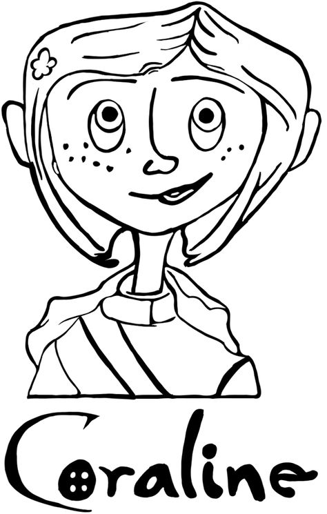 Coraline Svg Free, Coraline Outline, Coraline Drawing Easy, Coraline Coloring Pages, Coraline Svg, Coraline Drawing, Coloring Paper, Coraline Art, Piñata Ideas